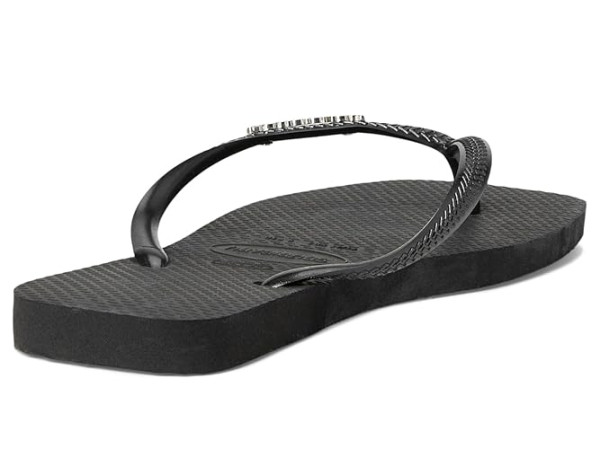 Havaianas Slim Square Logo Metallic Flip-Flop