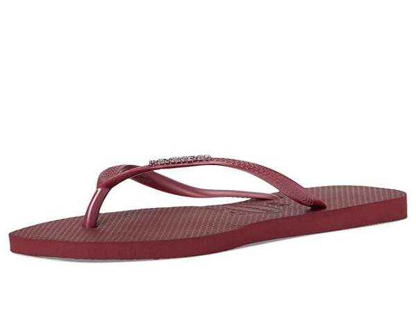 Havaianas Slim Square Logo Metallic Flip-Flop