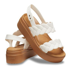 Crocs Brooklyn Woven Low Wedge Sandals