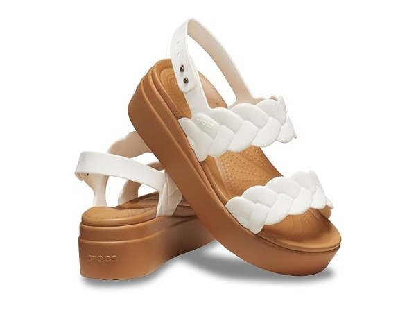 Crocs Brooklyn Woven Low Wedge Sandals