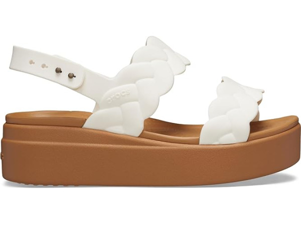 Crocs Brooklyn Woven Low Wedge Sandals