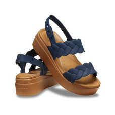Crocs Brooklyn Woven Low Wedge Sandals