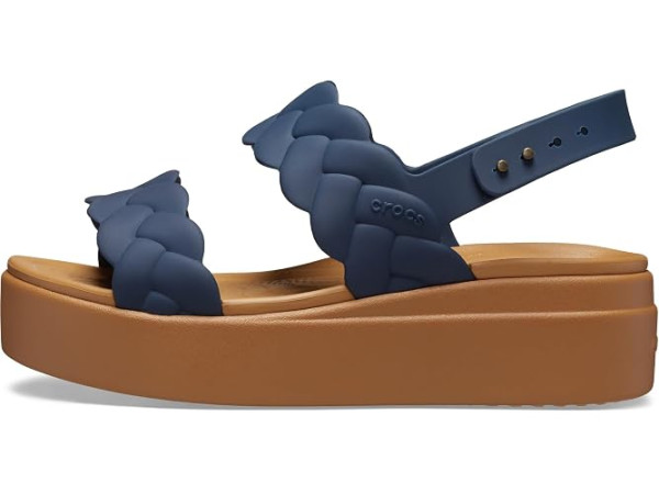 Crocs Brooklyn Woven Low Wedge Sandals