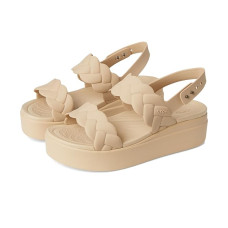 Crocs Brooklyn Woven Low Wedge Sandals