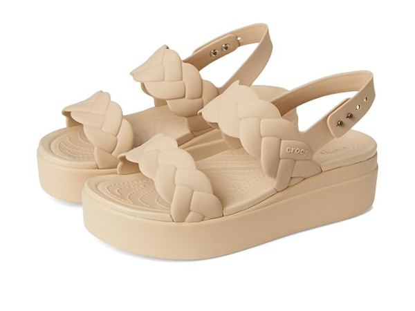 Crocs Brooklyn Woven Low Wedge Sandals