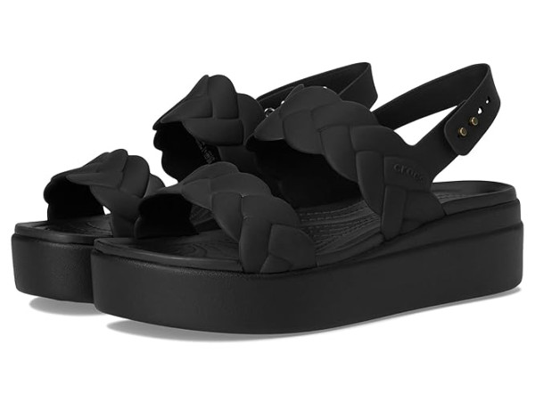 Crocs Brooklyn Woven Low Wedge Sandals