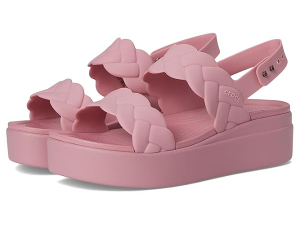 Crocs Brooklyn Woven Low Wedge Sandals
