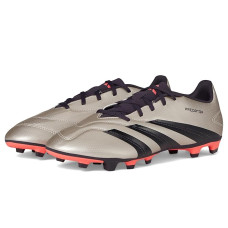 Platin Metallic/Aurora Black/Turbo adidas Predator Club Flexible Ground Soccer Cleats