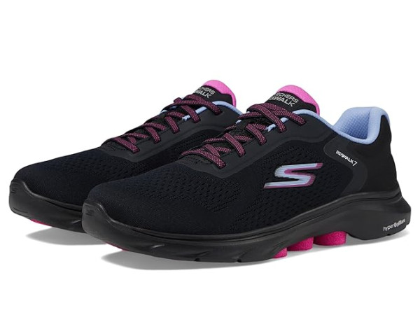 SKECHERS Performance Go Walk 7 - Cosmic Waves Athletic Walking Sneaker