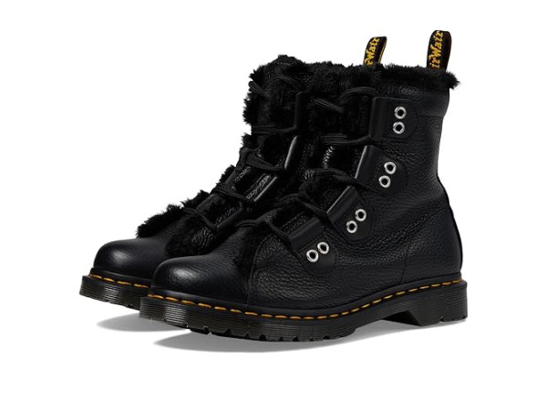 Dr. Martens 1460 Lace To Toe Fur Lined Boots