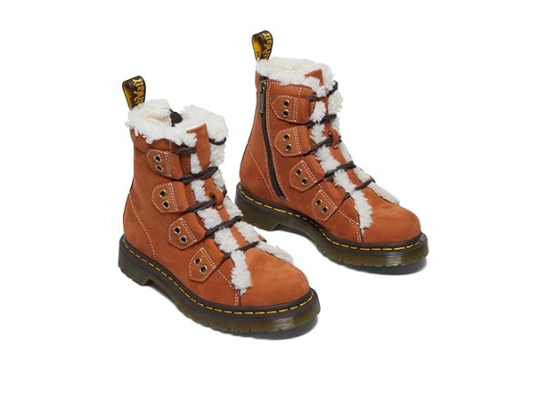 Dr. Martens 1460 Lace To Toe Fur Lined Boots