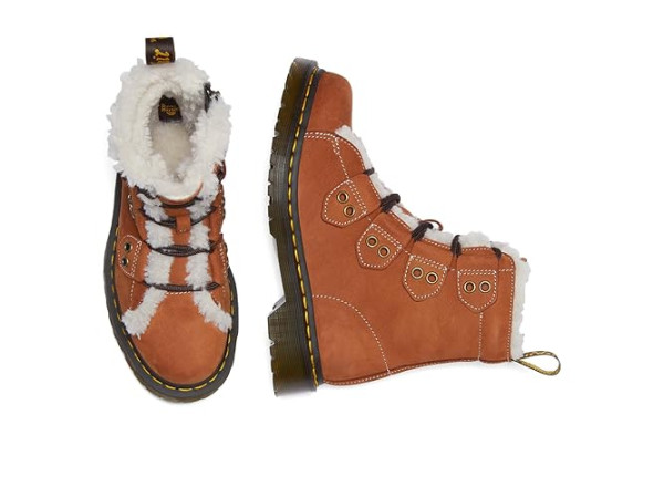 Dr. Martens 1460 Lace To Toe Fur Lined Boots