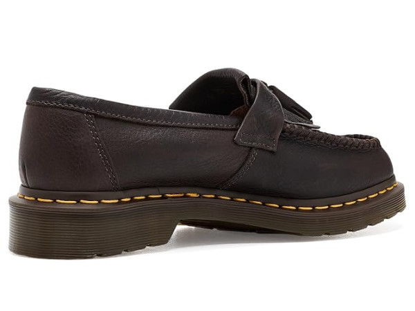 Dr. Martens Adrian Yellow Stitch Leather Loafers