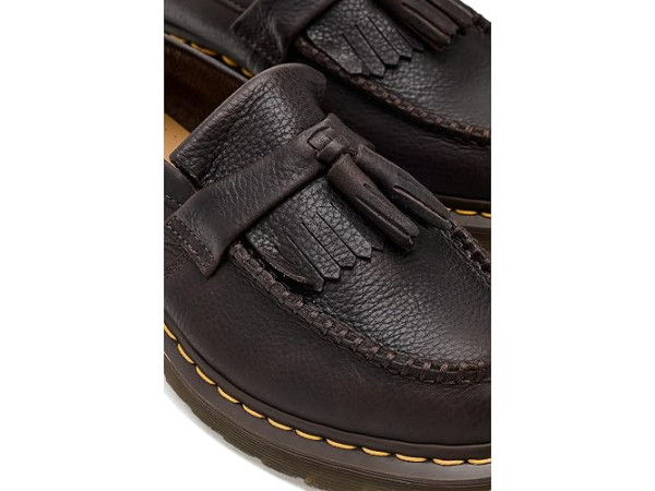 Dr. Martens Adrian Yellow Stitch Leather Loafers