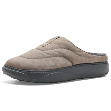 Khaki/Carbon Crocs Classic Puff Moc