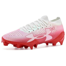 White/Red/Racer Red Under Armour Blur Pro Football Cleats