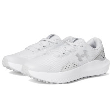 Halo Gray/Halo Gray/Metallic Silver Under Armour Surge Golf Cleats