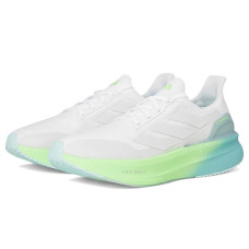 White/Dash Grey/Lime Burst adidas Ultraboost 5X Running Shoes