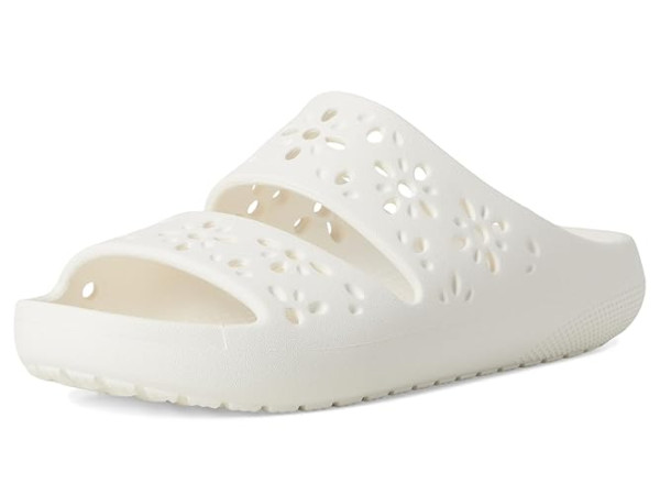 Crocs Classic Sandals 2.0 with Floral Cutout Design