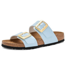 Baby Blue Birkenstock Sydney Luxe Buckle - Patent