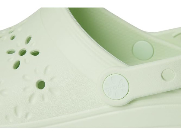 Crocs Classic Clogs with Floral Cut Out Design Crocs Classic Clogs with Floral Cut Out Design