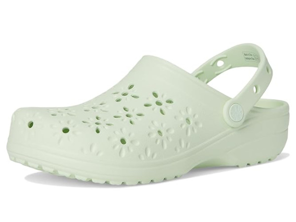 Crocs Classic Clogs with Floral Cut Out Design Crocs Classic Clogs with Floral Cut Out Design