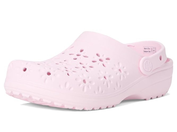 Crocs Classic Clogs with Floral Cut Out Design Crocs Classic Clogs with Floral Cut Out Design
