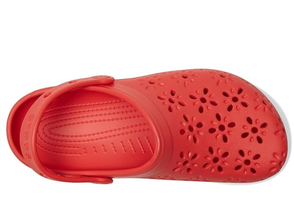 Crocs Classic Clogs with Floral Cut Out Design Crocs Classic Clogs with Floral Cut Out Design