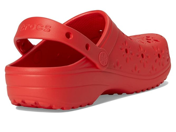 Crocs Classic Clogs with Floral Cut Out Design Crocs Classic Clogs with Floral Cut Out Design