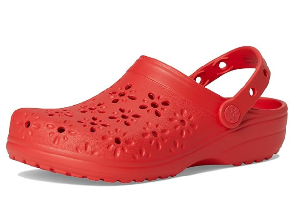 Crocs Classic Clogs with Floral Cut Out Design Crocs Classic Clogs with Floral Cut Out Design