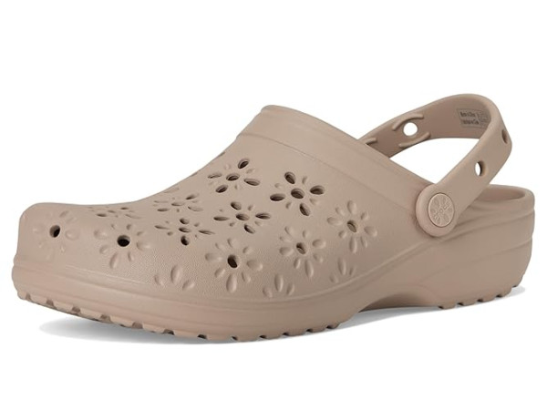 Crocs Classic Clogs with Floral Cut Out Design Crocs Classic Clogs with Floral Cut Out Design