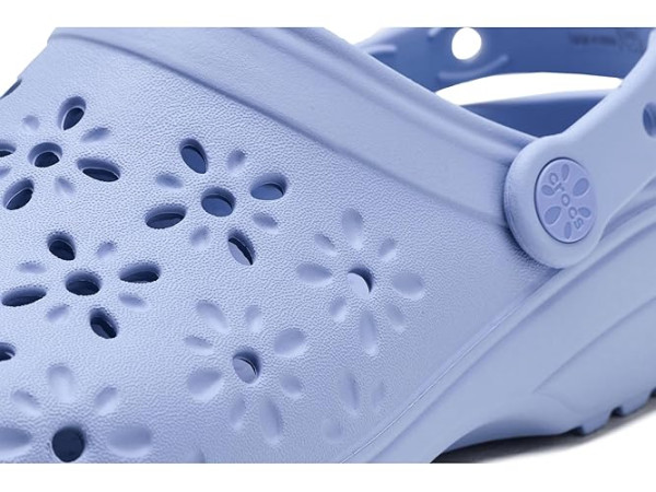 Crocs Classic Clogs with Floral Cut Out Design Crocs Classic Clogs with Floral Cut Out Design