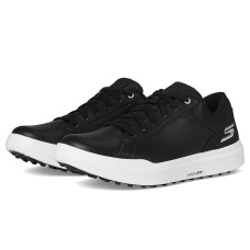 Black/White Skechers GO GOLF Drive 6 Relaxed Fit Spikeless Golf Shoe