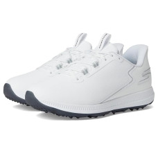 White Skechers GO GOLF Elite 6 Slip-In ArchFit Golf Shoe