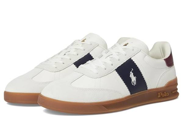 Polo Ralph Lauren Heritage Aera Leather-Suede Sneakers