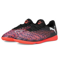 Puma Black-Puma White-Glowing Red PUMA Future 8 Play Indoor Trainer Soccer Cleats