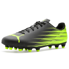 Puma Black/Lime Squeeze PUMA Attacanto II Firm/ Artificial Ground Soccer Cleats